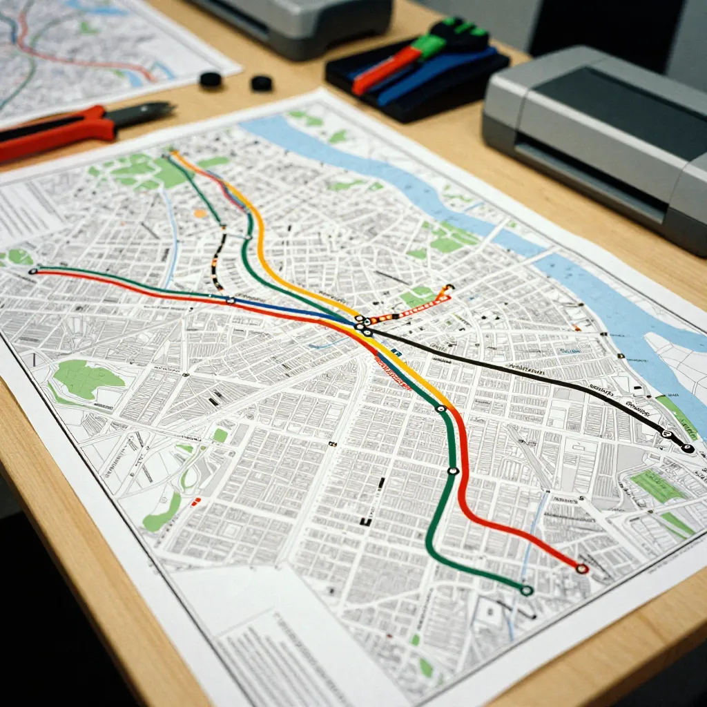 Ejemplo de mapa personalizado con diseño creativo