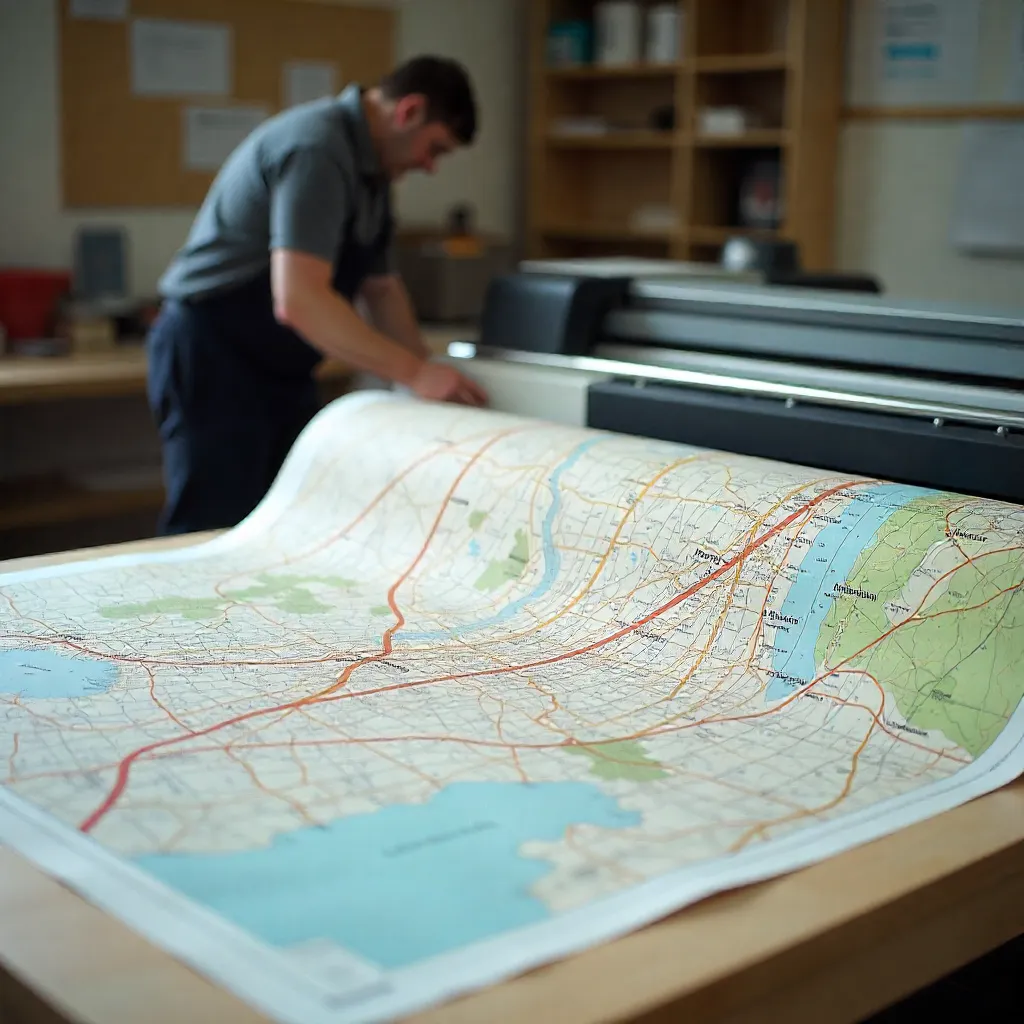 Mapa de recorrido ciclista por la ciudad